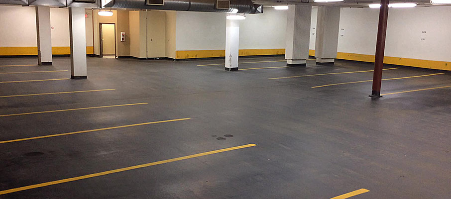 Parkade just been cleaned